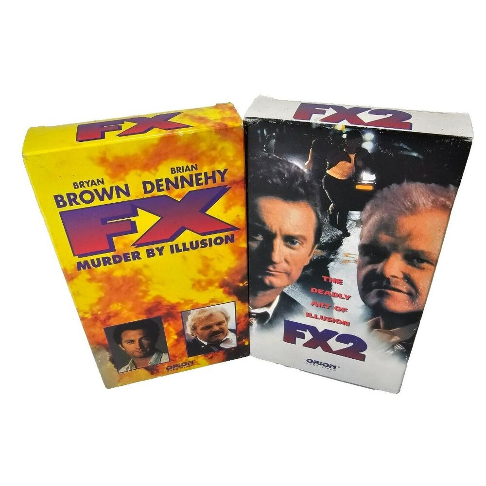 FX & FX2 (VHS Tape Movie Lot of 2) Brian Dennehy Bryan Brown